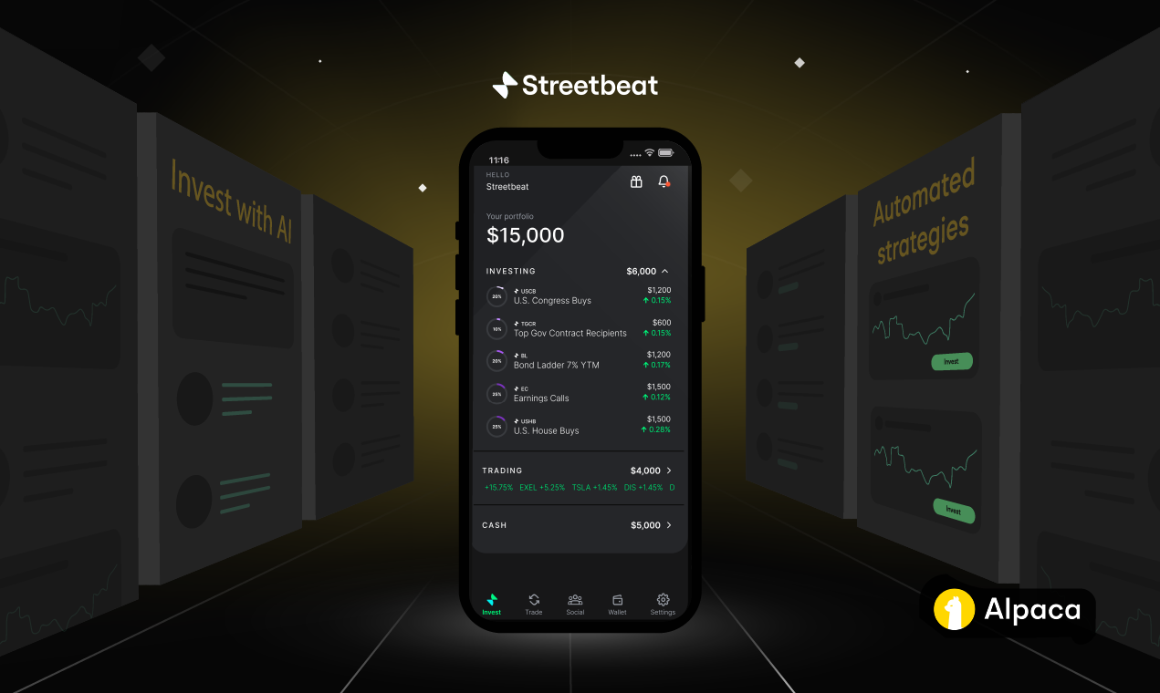 Streetbeat Brings Data-Driven Investment Strategies Accessible to All with Alpaca
