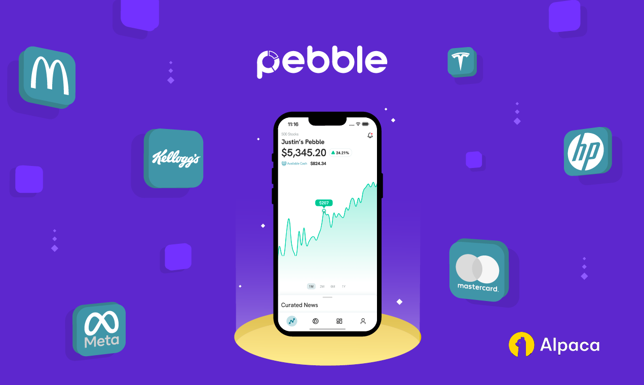 Pebble Finance Partners with Alpaca to Introduce App for Digital Natives to Take Control of Their Investments