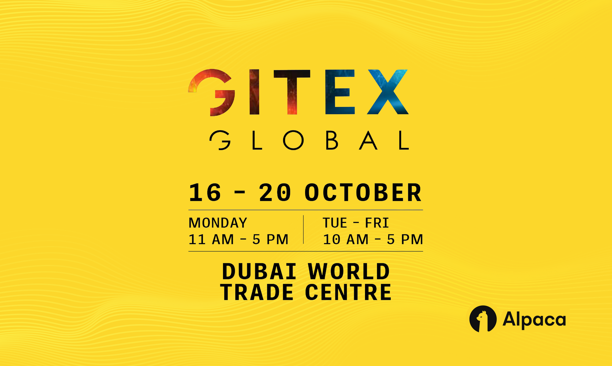 Alpaca Partners with GITEX GLOBAL for the Tech Event of the Year in 2023