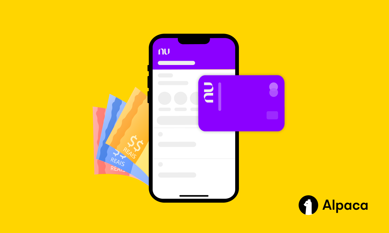 Nubank mobile app and signature purple credit card 