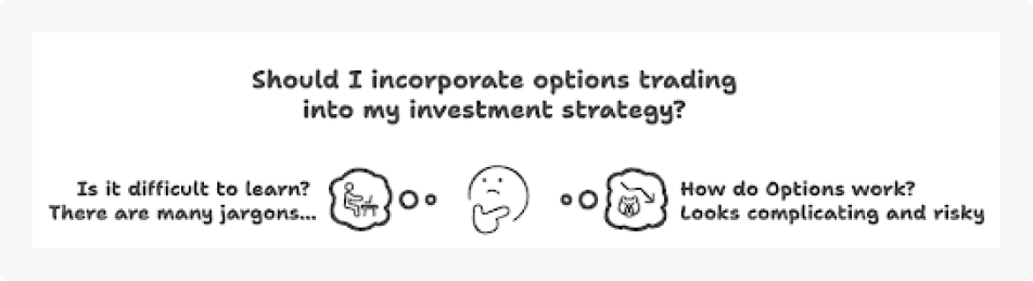 Should I incorporate options trading into my investment strategy? Is it difficult to learn? There are many jargons... How do options work? Looks complicating and risky