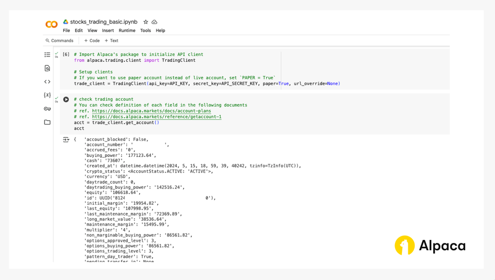 How to Get Alpaca Trading API Key and Start Connection