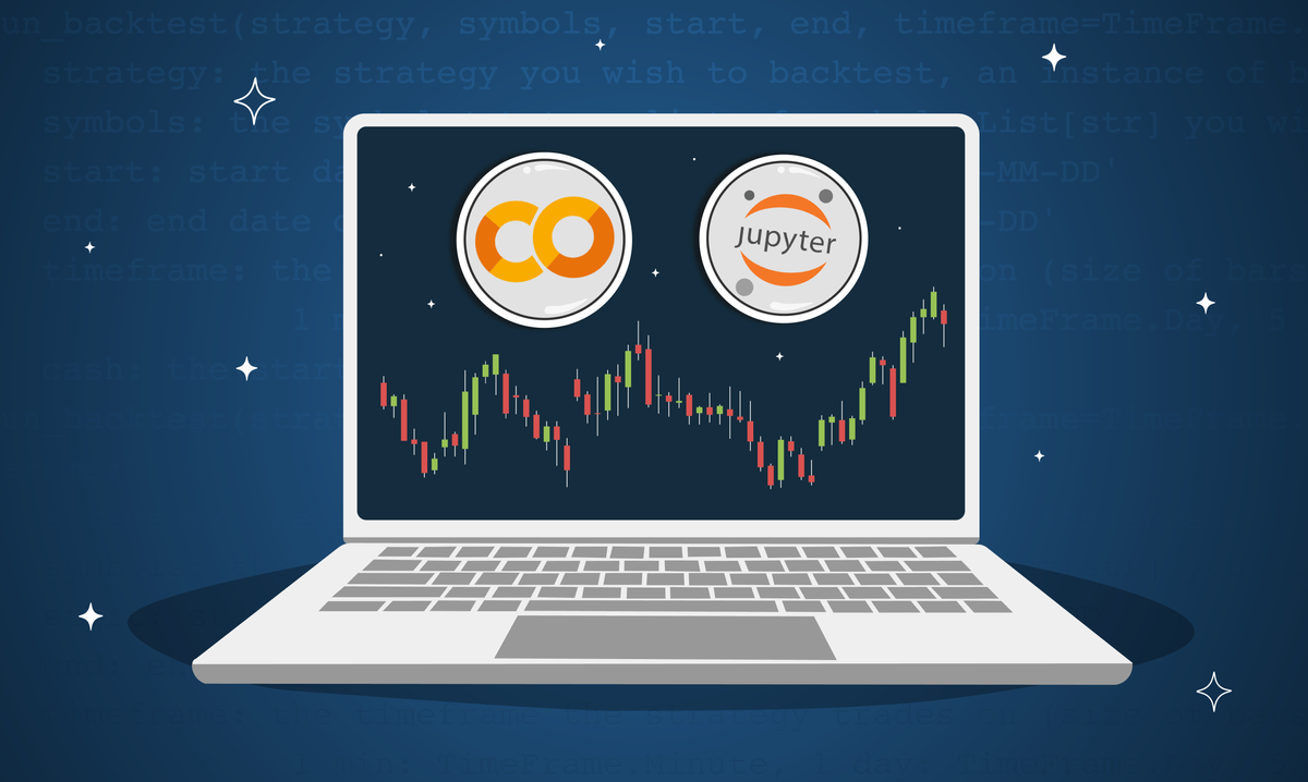Research, Backtest, and Trade from a Jupyter Notebook in Google Colab