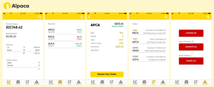 Introducing an Open Source Mobile App — Alpaca Dashboard
