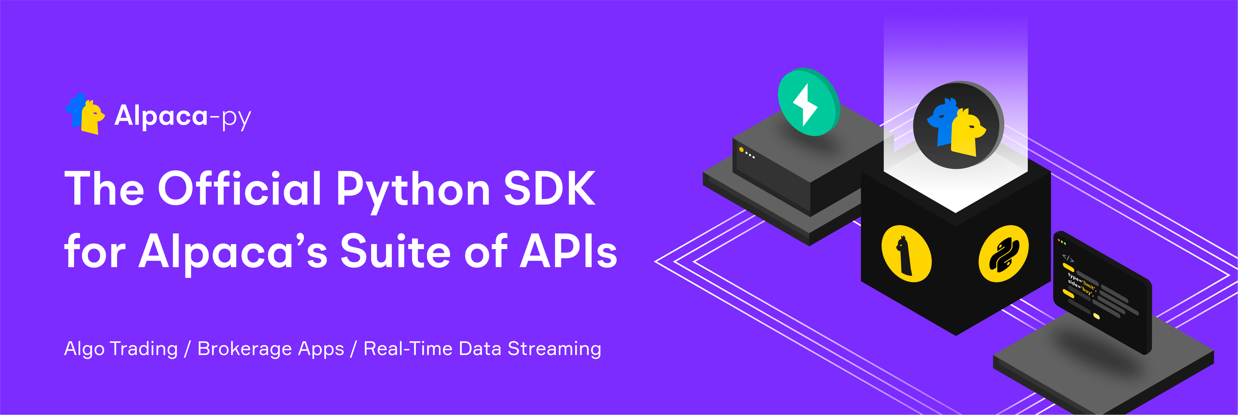 The official Python SDK for Alpaca's APIs.