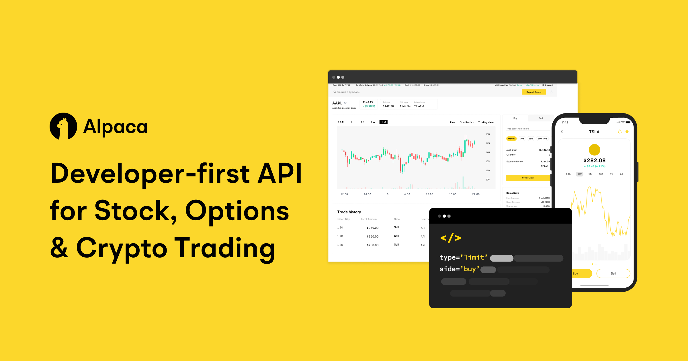 Alpaca Developer First API for Trading